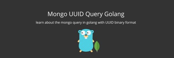 Handle UUID mongo query in golang